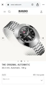 RADO DAY & DATE BLACK DIAL 7AAA PREMIUM AUTOMATIC - Image 2