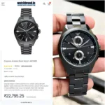 CASIO EDIFICE STAINLESS STEEL 7AA ORIGINAL BLACK - Image 2