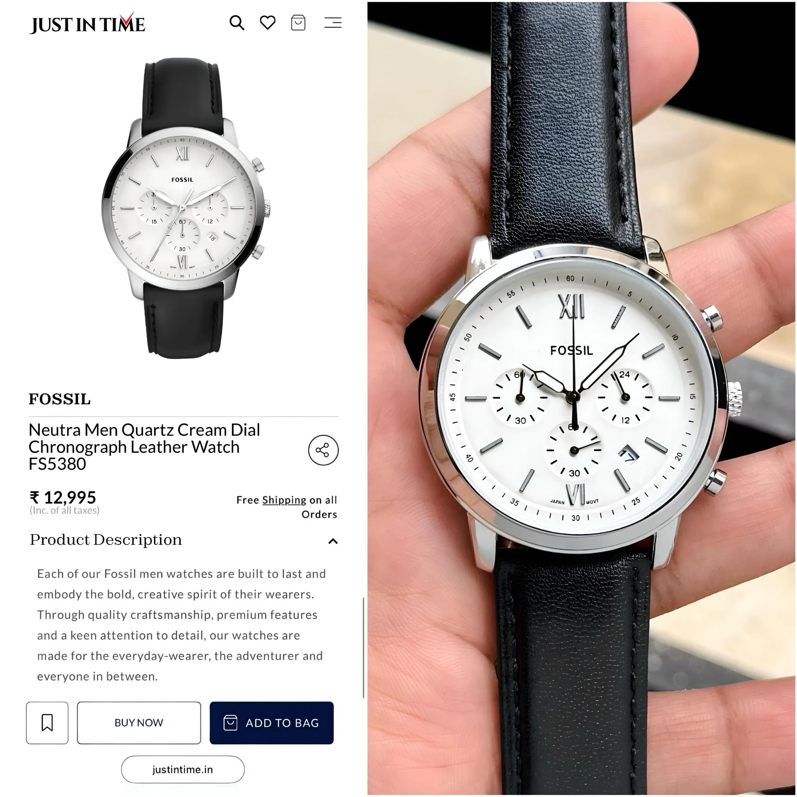 FOSSIL FS5380 NEUTRA CHRONOGRAPH 7AA PREMIUM - Image 5