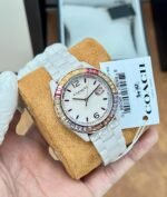 COACH GREYSON STAINLESS STEEL PINK CERAMIC - Image 4