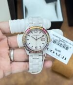 COACH GREYSON STAINLESS STEEL PINK CERAMIC - Image 2