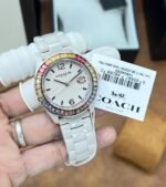 COACH GREYSON STAINLESS STEEL PINK CERAMIC - Image 3