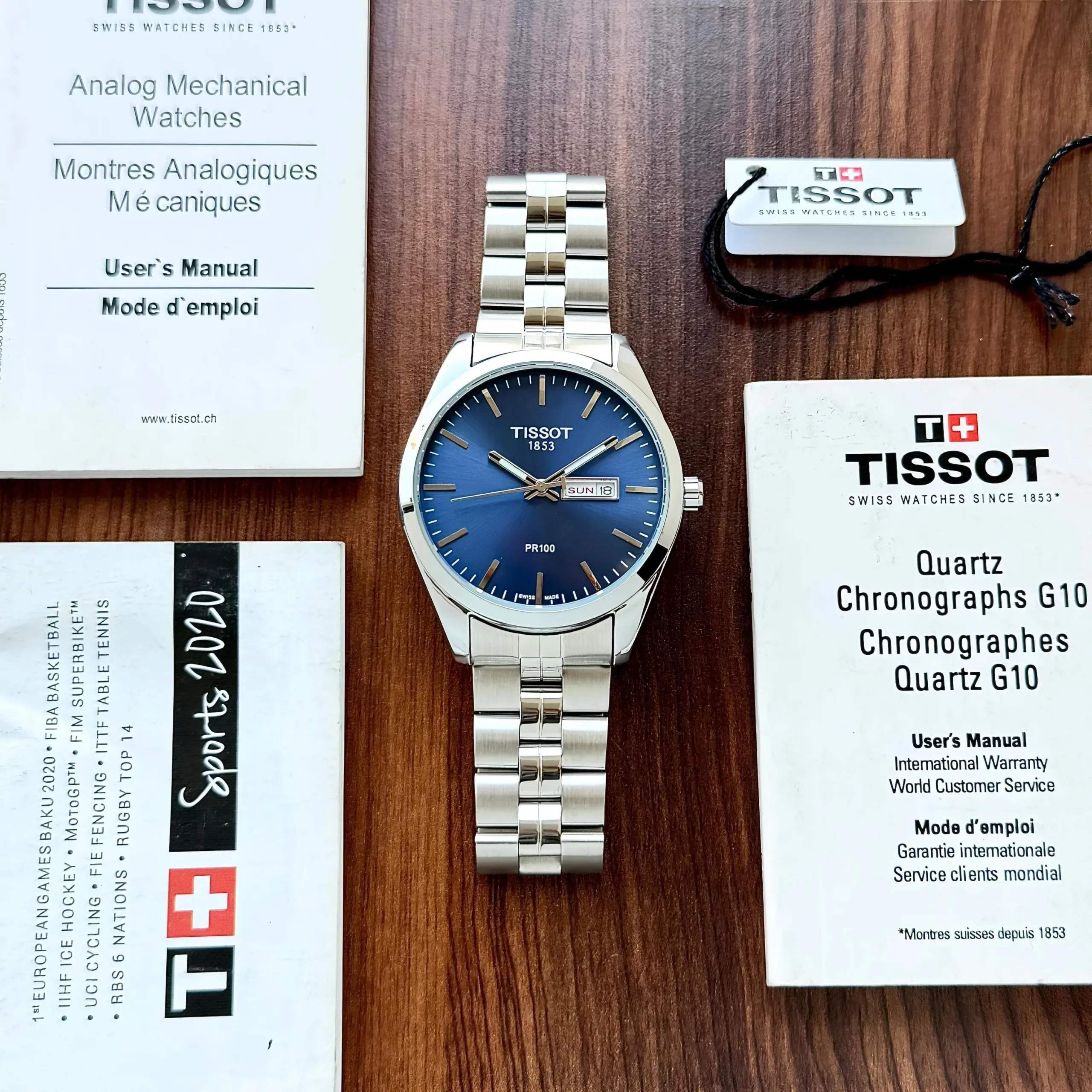 TISSOT PR100 DAY & DATE STAINLESS STEEL 7AA PREMIUM - Image 3