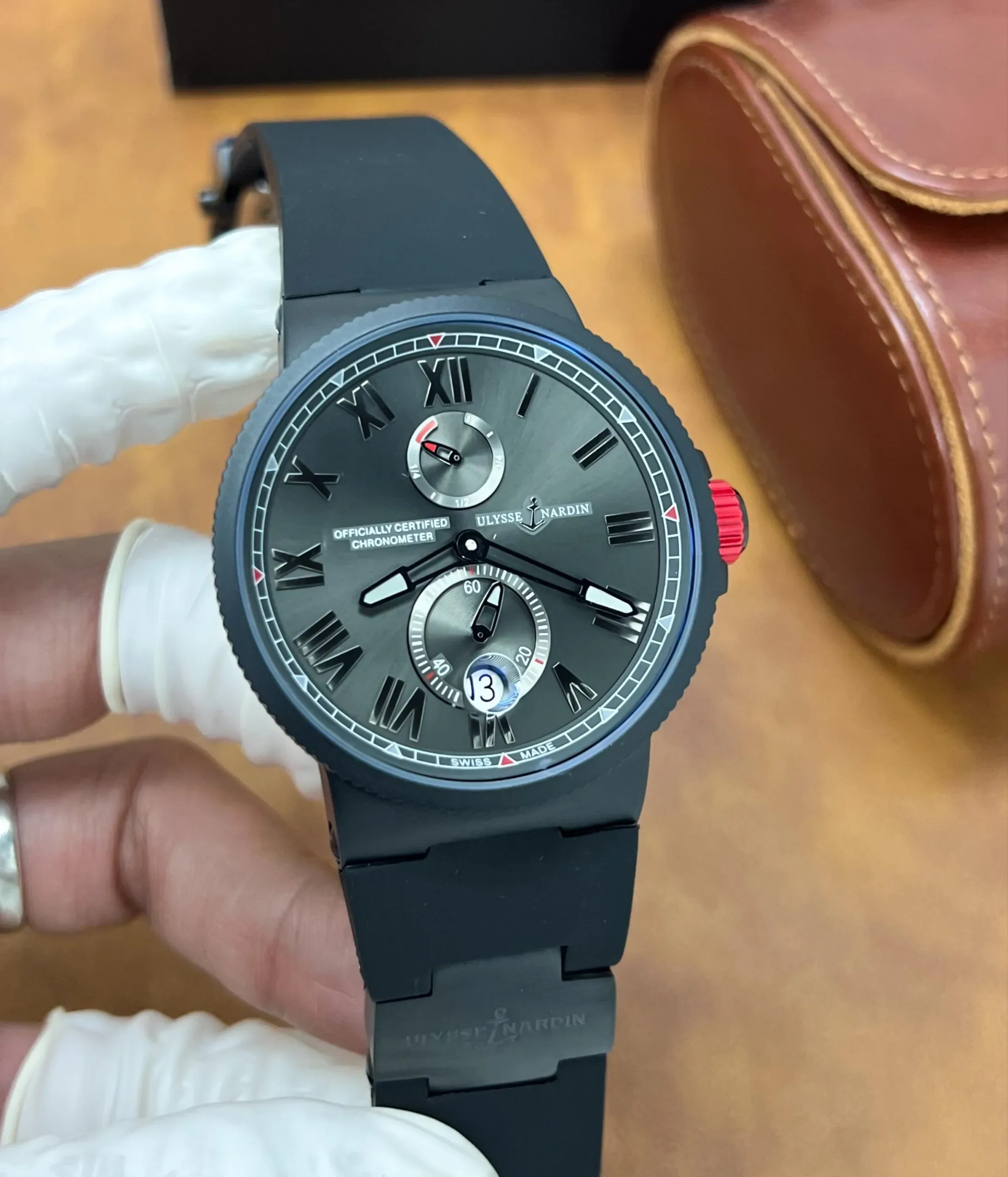 2025/09/1000045139-jpg.webp ULYSSE NARDIN MARINE CHRONOMETER CARBON 10AA PREMIUM - Image 1