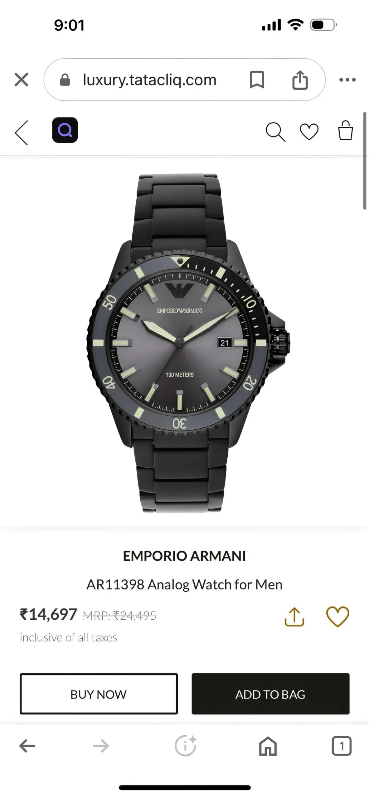 2025/09/1000045207-jpg.webp EMPORIO ARMANI AR11398 7AA PREMIUM BLACK - Image 1