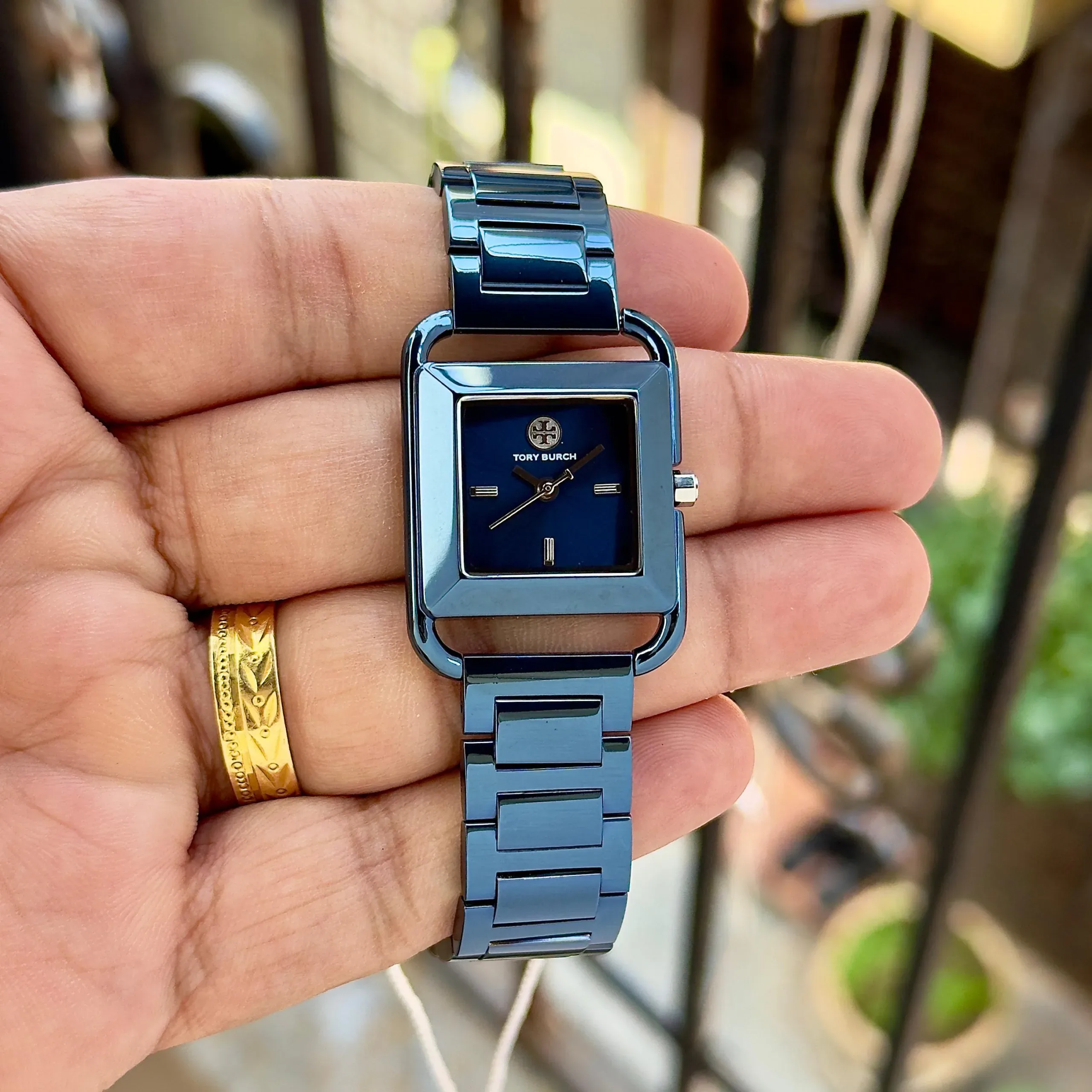 TORY BURCH ICE BLUE MINI KIRA STAINLESS STEEL - Image 3