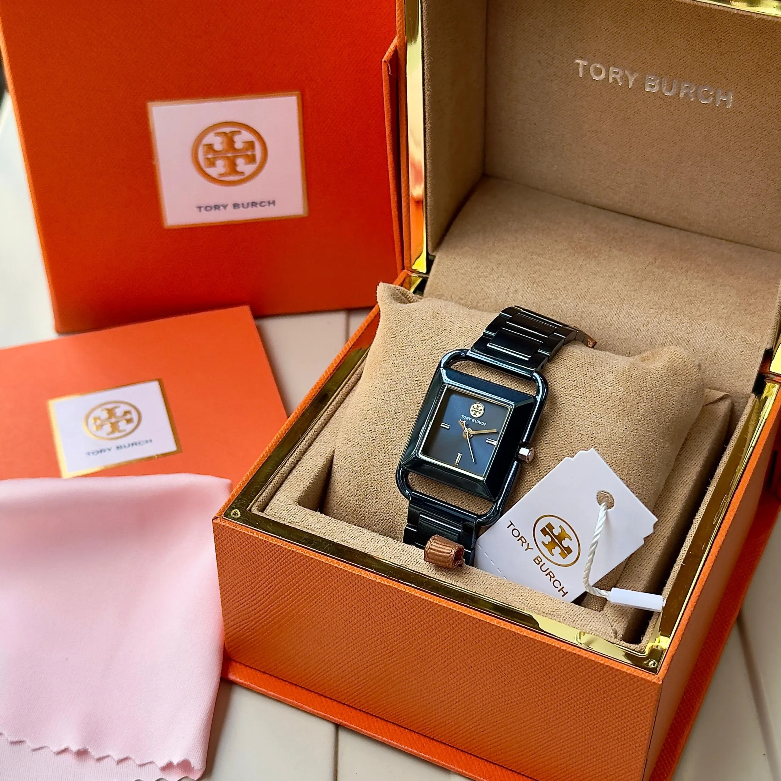 TORY BURCH ICE BLUE MINI KIRA STAINLESS STEEL - Image 2