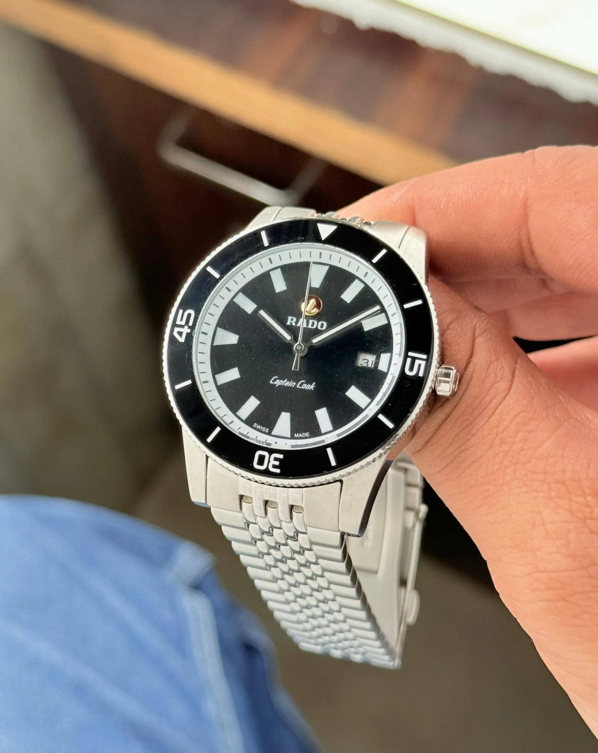 RADO CAPTAIN COOK 7AAA PREMIUM AUTOMATIC BLACK DIAL - Image 2