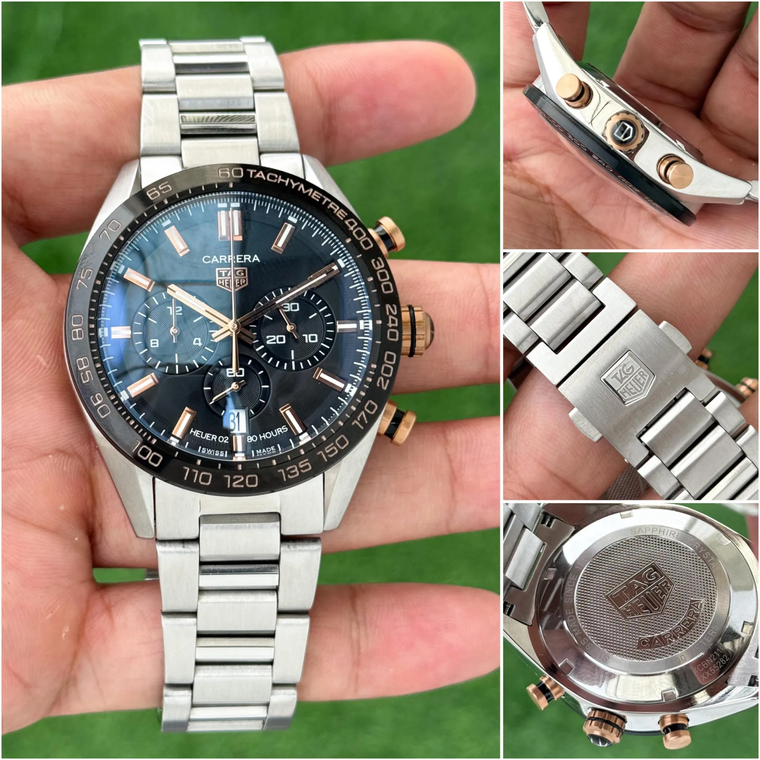 TAG HEUER 7AA PREMIUM ORIGINAL BLACK DIAL - Image 4