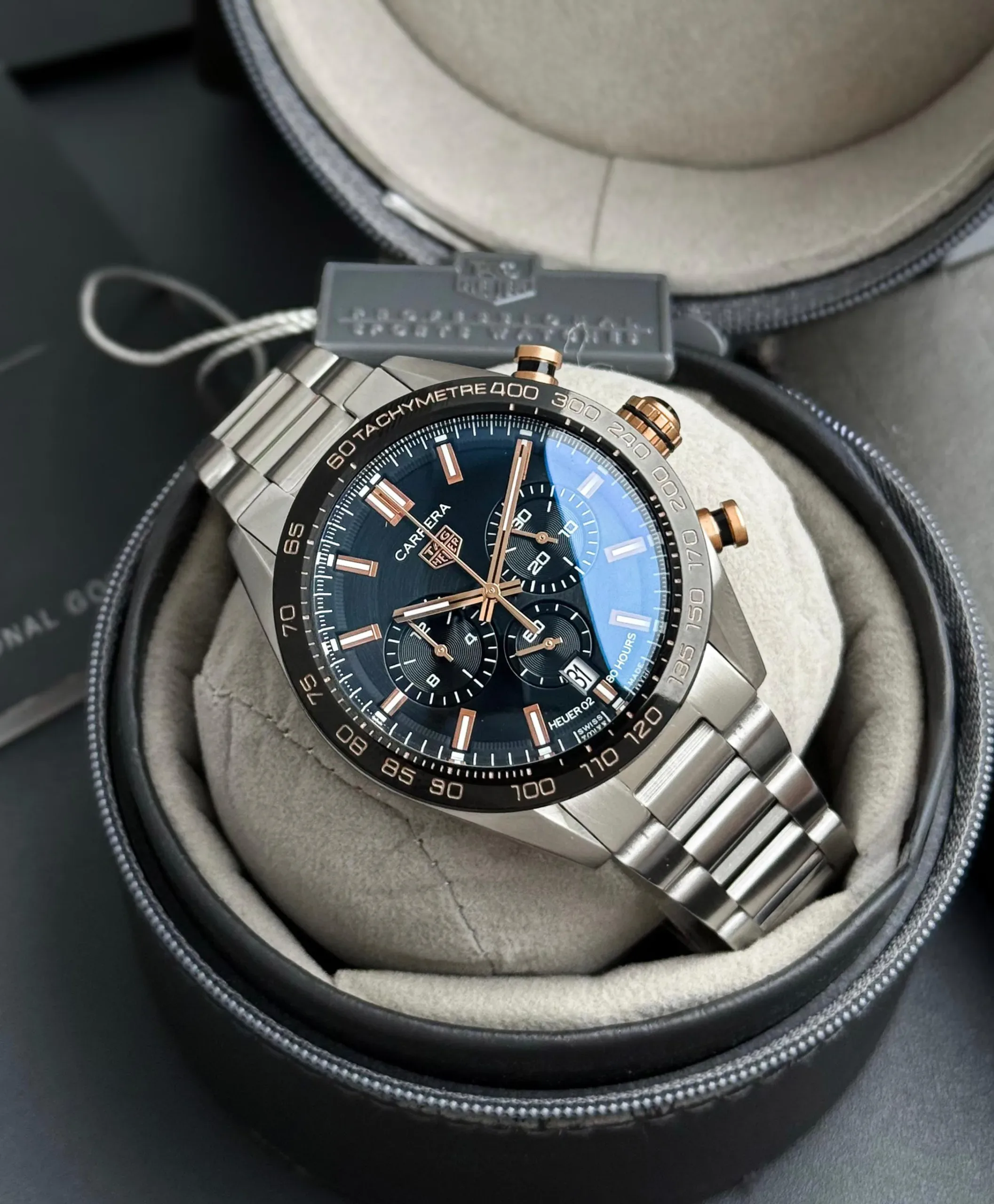 TAG HEUER 7AA PREMIUM ORIGINAL BLACK DIAL - Image 3