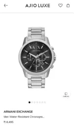 ARMANI EXCHANGE 7AAA ORIGINAL BLACK DIAL - Image 2