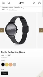 DANIEL WELLINGTON CLASSIC PETITE 7AA PREMIUM BLACK - Image 2