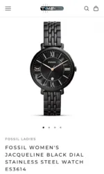FOSSIL STAINLESS STEEL 7AA PREMIUM BLACK