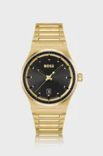 HUGO BOSS AUTHENTIC STAINLESS STEEL BLACK DIAL - Image 2