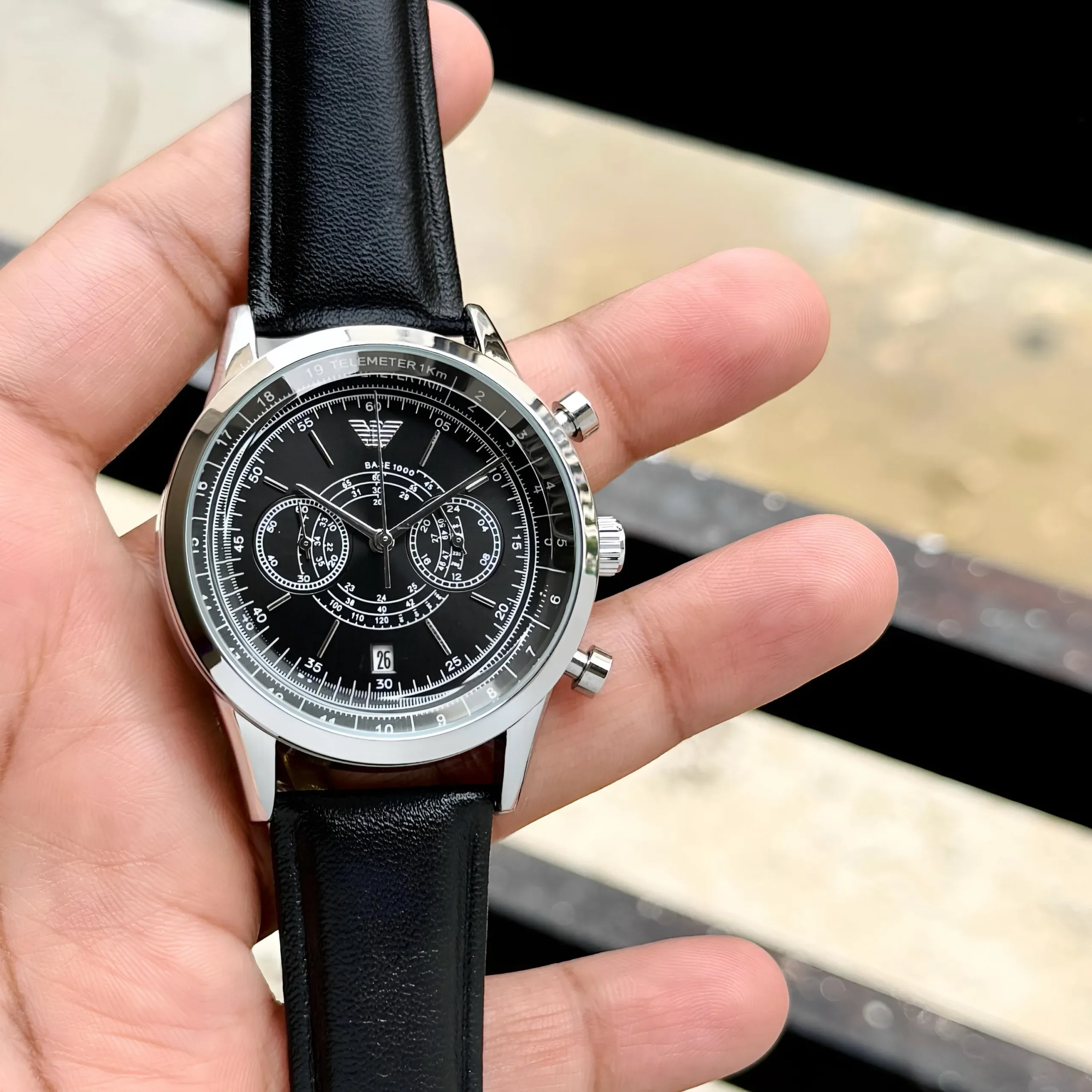 EMPORIO ARMANI AR11634 MINIMALIST CHRONOGRAPH 7AA PREMIUM - Image 4