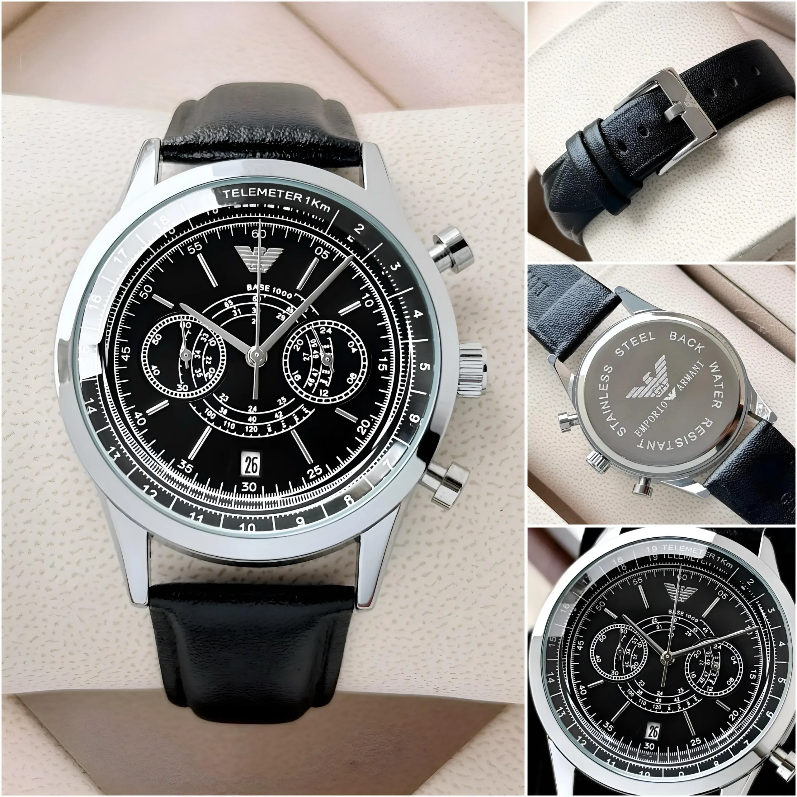 EMPORIO ARMANI AR11634 MINIMALIST CHRONOGRAPH 7AA PREMIUM - Image 2