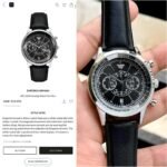 EMPORIO ARMANI AR11634 MINIMALIST CHRONOGRAPH 7AA PREMIUM - Image 3