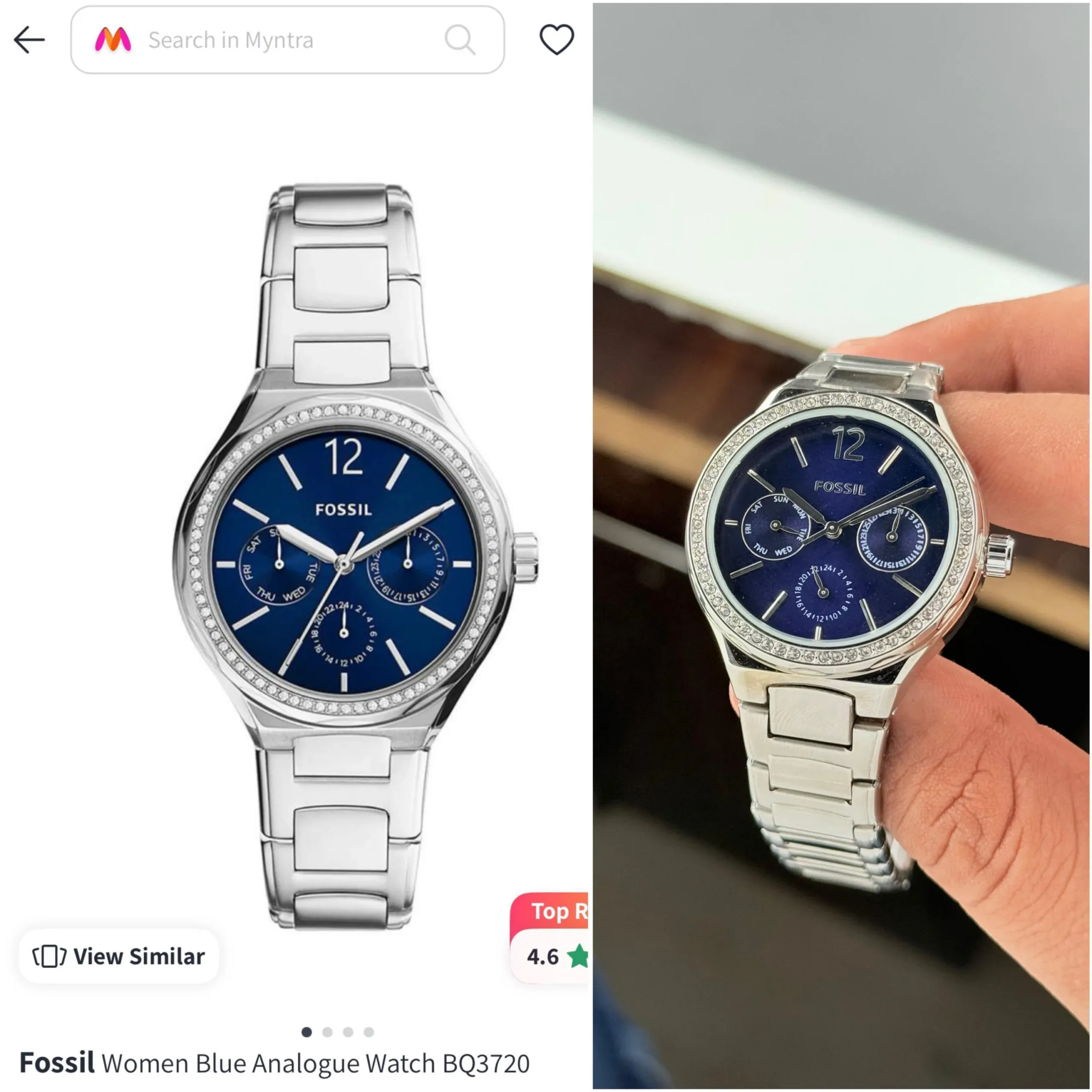 FOSSIL EEVIE MULTIFUNCTION 7AA PREMIUM BLUE DIAL - Image 5