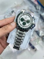 LONGINES CONQUEST CHRONOGRAPH AUTOMATIC WHITE & GREEN DIAL - Image 5