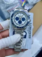 LONGINES CONQUEST CHRONOGRAPH AUTOMATIC WHITE & BLUE DIAL - Image 3