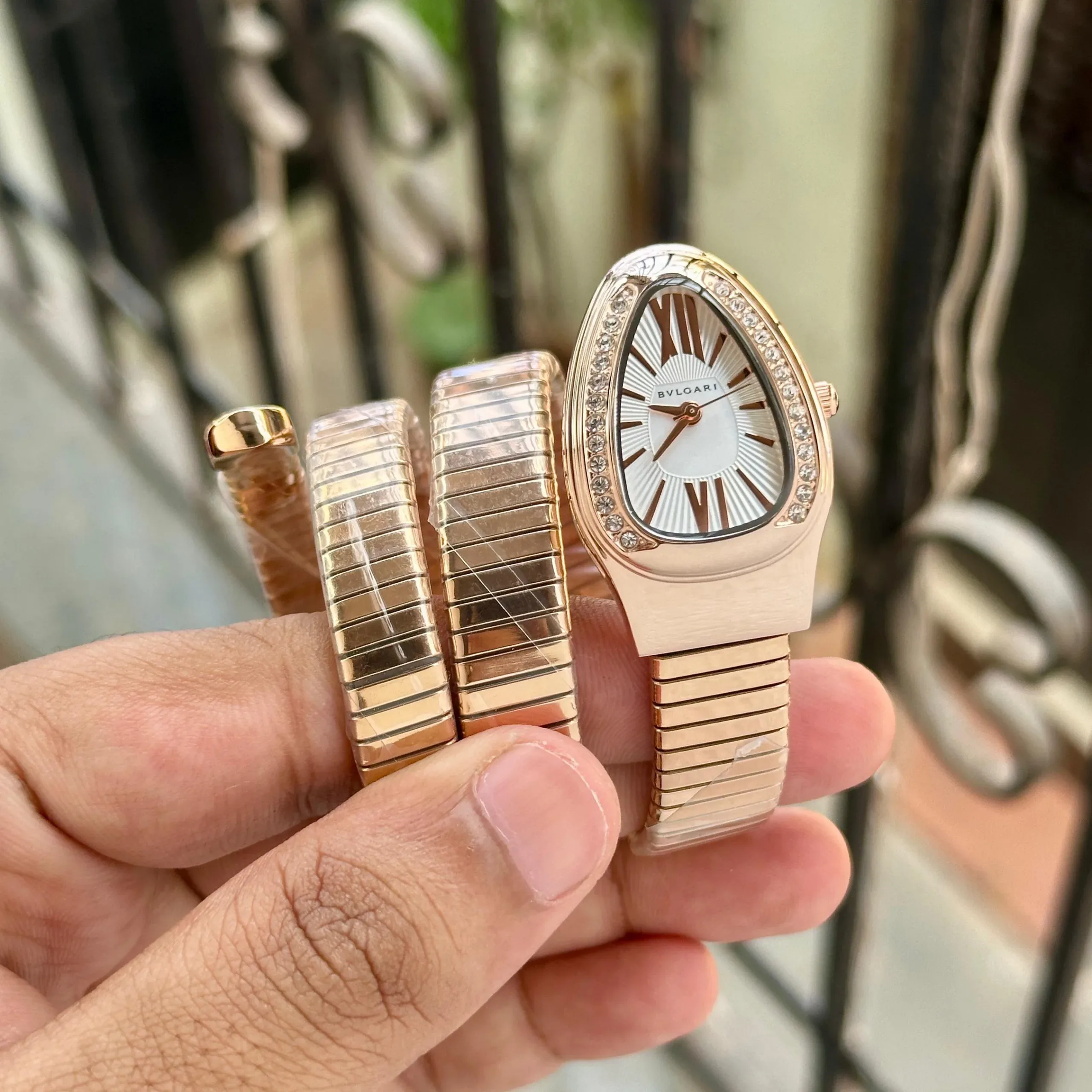 BVLGARI SERPENTI SPIGA 7AA ORIGINAL ROSEGOLD STRAP - Image 2