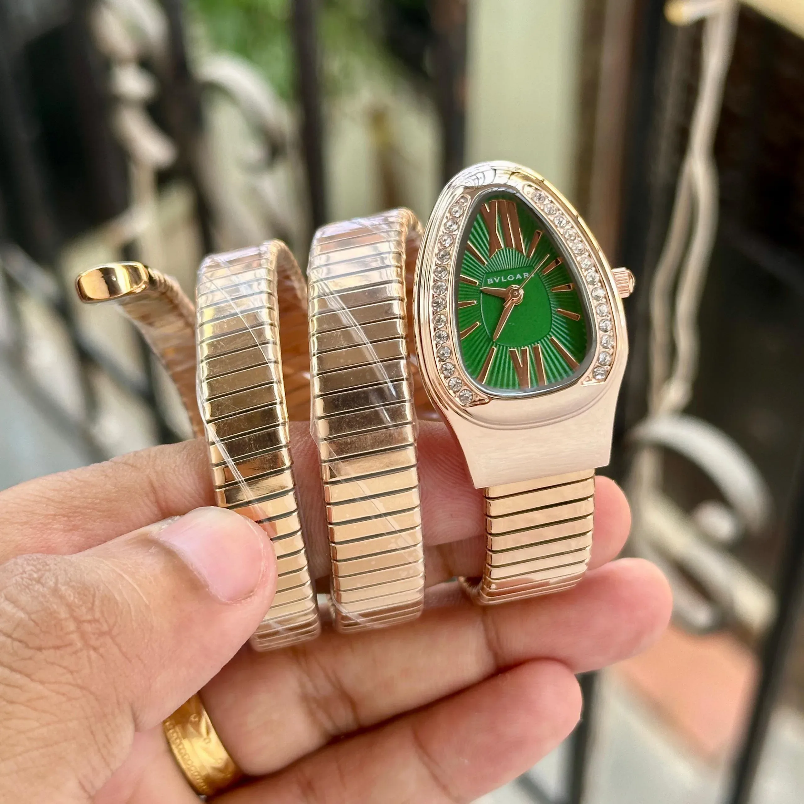 BVLGARI SERPENTI SPIGA 7AA ORIGINAL ROSEGOLD STRAP - Image 5