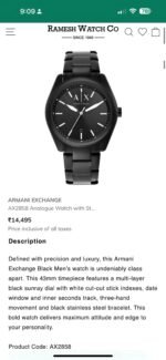 ARMANI EXCHANGE AX2858 7AA PREMIUM BLACK - Image 2