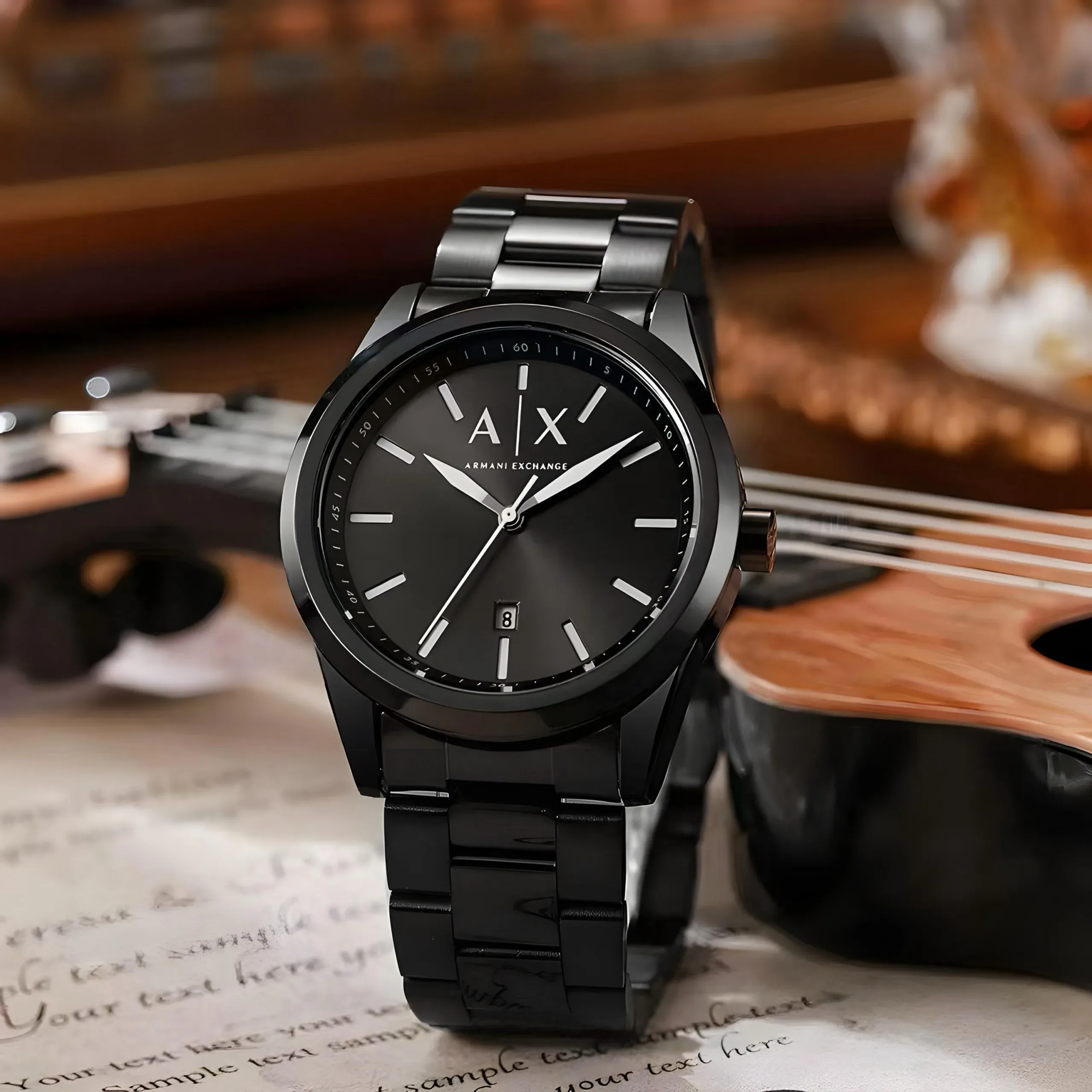 ARMANI EXCHANGE AX2858 7AA PREMIUM BLACK - Image 1