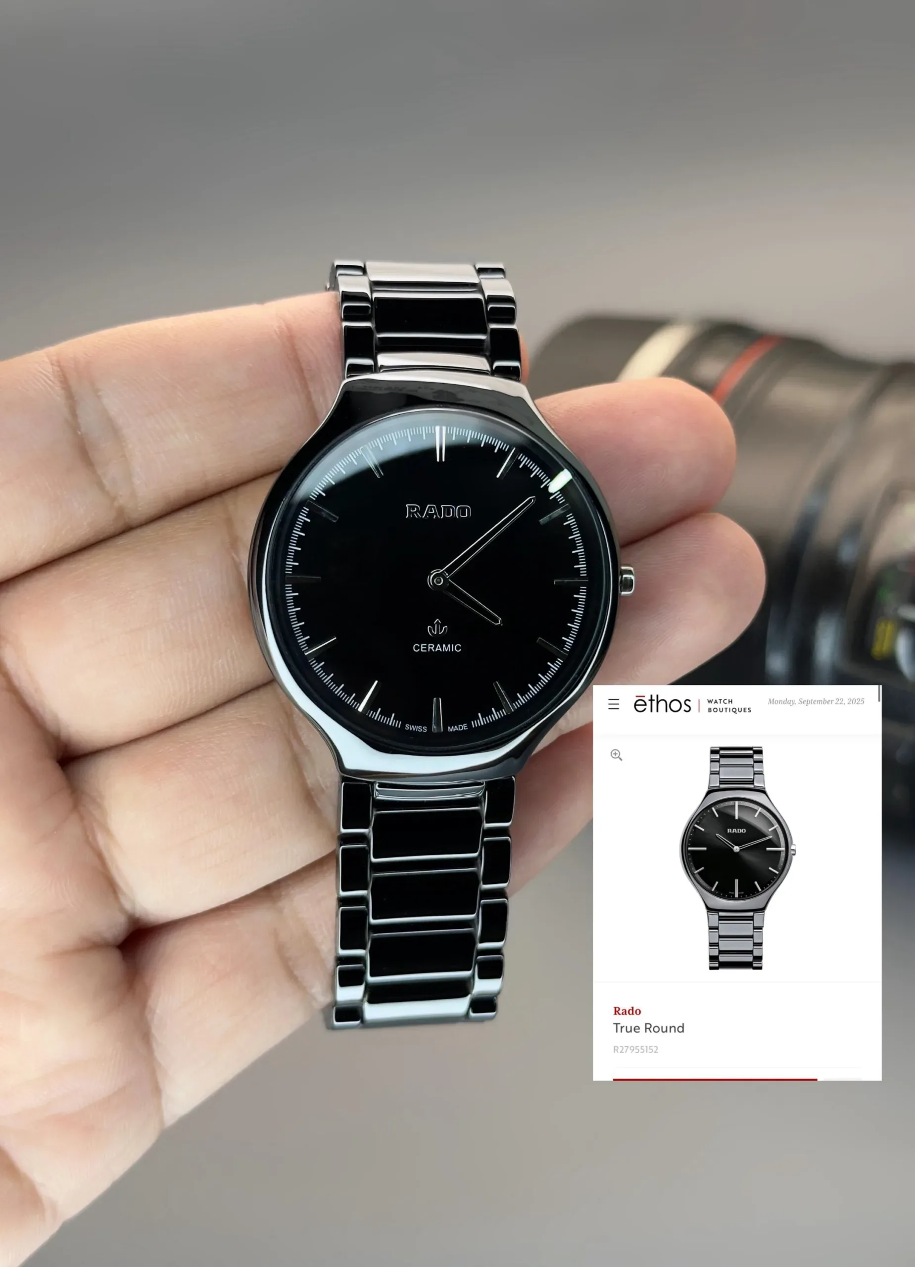 RADO JUBILE TRUE ROUND 7A BLACK CERAMIC - Image 2