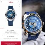 OMEGA AQUATERRA WORLDTIMER AUTOMATIC BLUE - Image 6