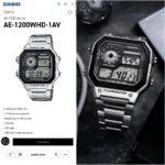 CASIO ROYALE STAINLESS STEEL 7AA PREMIUM BLACK - Image 3