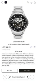 ARMANI EXCHANGE HAMPTON AUTOMATIC 7AA PREMIUM - Image 5