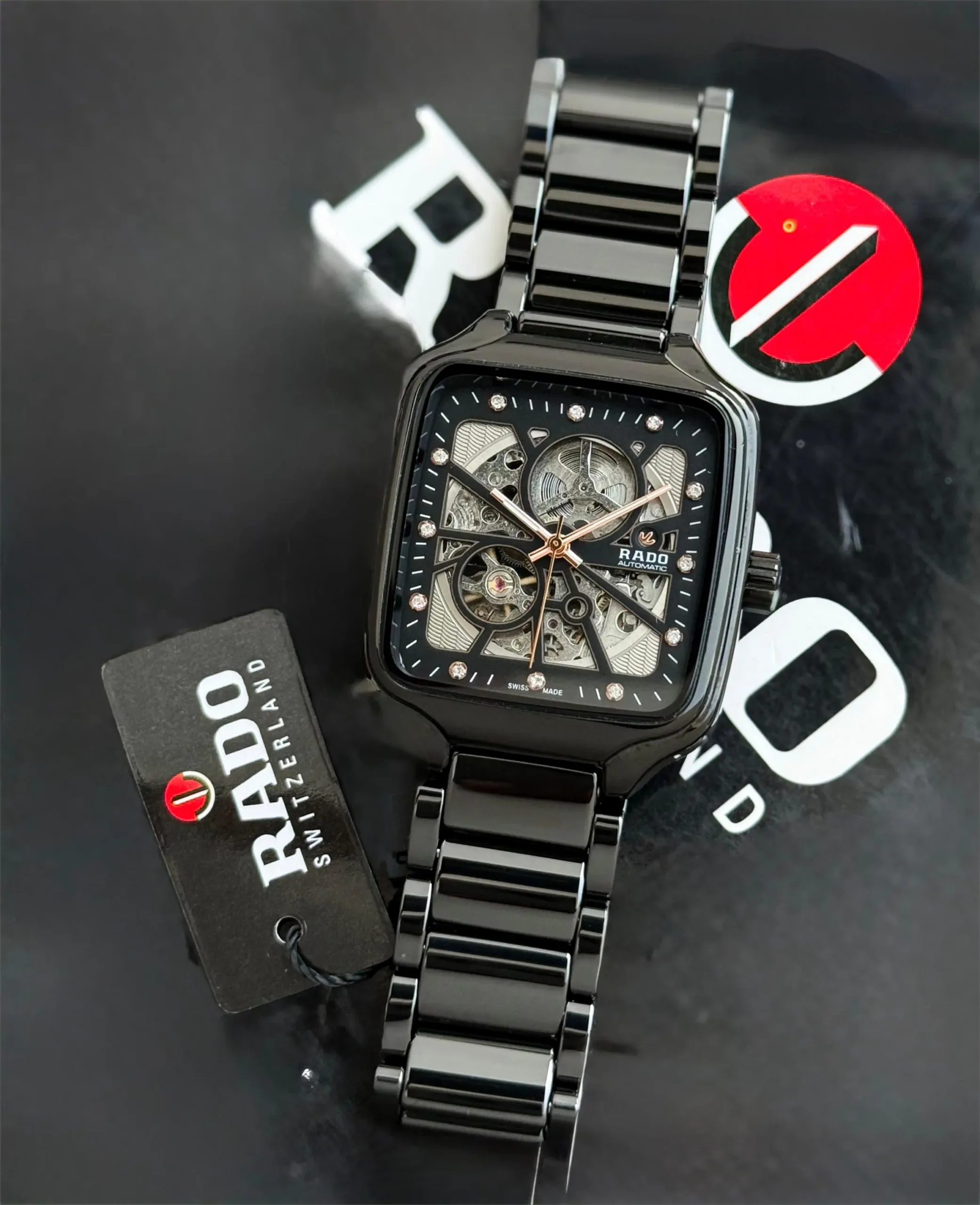 RADO AUTOMATIC OPEN HEART BLACK CERAMIC - Image 3