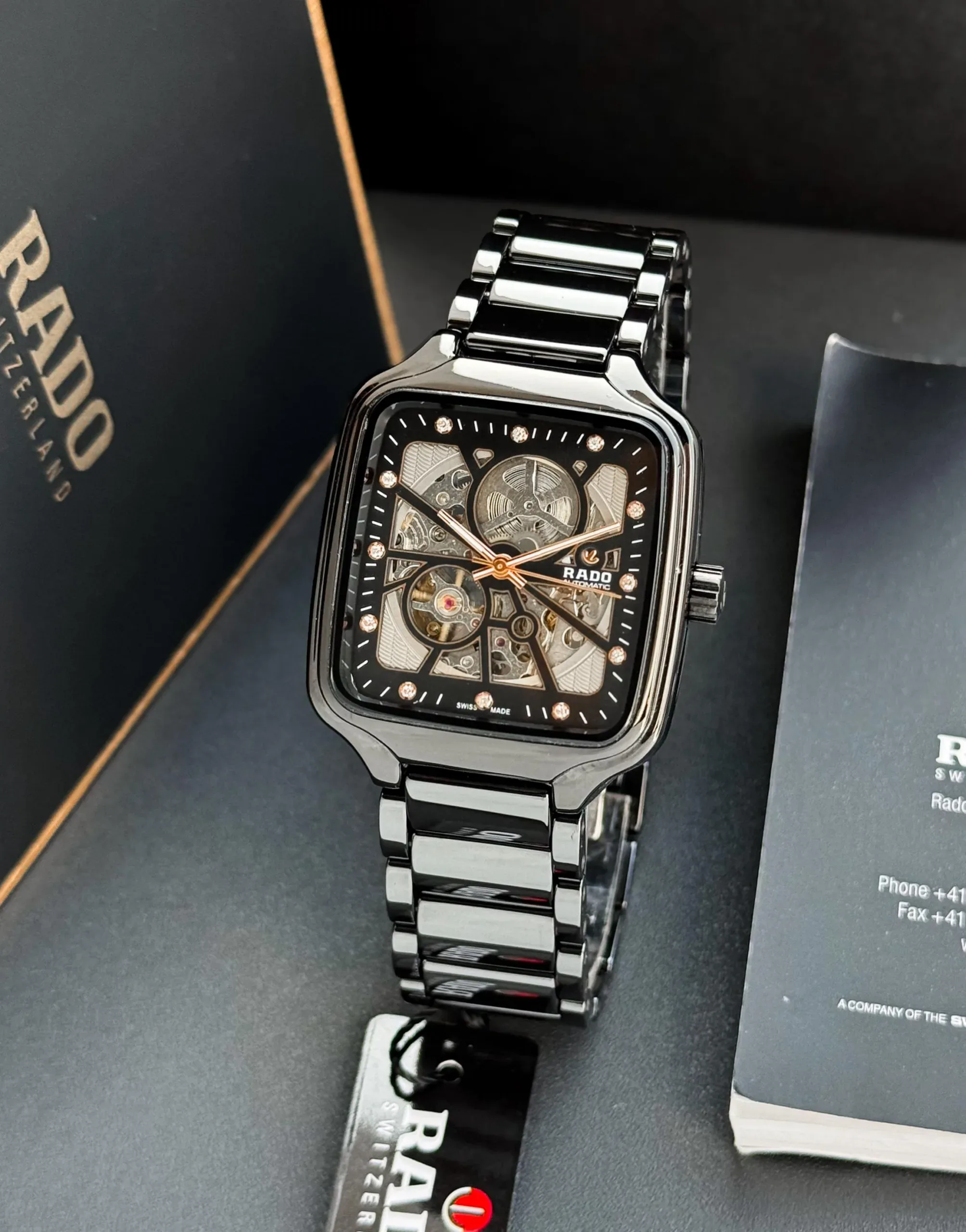 2025/10/1000049100-jpg.webp RADO AUTOMATIC OPEN HEART BLACK CERAMIC - Image 1