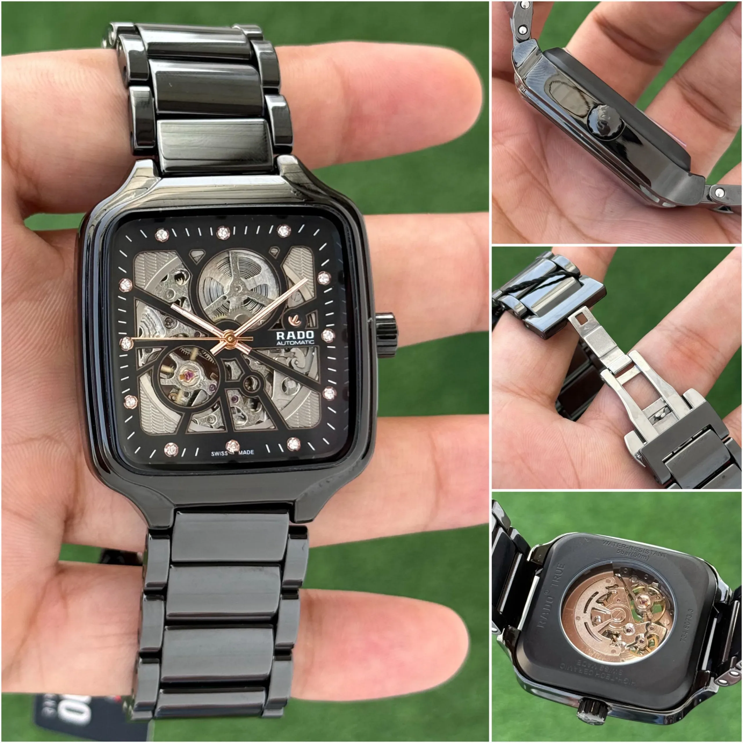 RADO AUTOMATIC OPEN HEART BLACK CERAMIC - Image 4