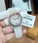 COACH GREYSON 14504020 STAINLESS STEEL PINK CERAMIC - Image 3