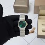 BVLGARI SWISS 103693 STAINLESS STEEL GREEN DIAL - Image 5