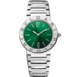 BVLGARI SWISS 103693 STAINLESS STEEL GREEN DIAL