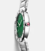 BVLGARI SWISS 103693 STAINLESS STEEL GREEN DIAL - Image 4