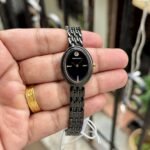 TORY BURCH OVAL JET BLACK DIAL STAINLESS STEEL - Image 2