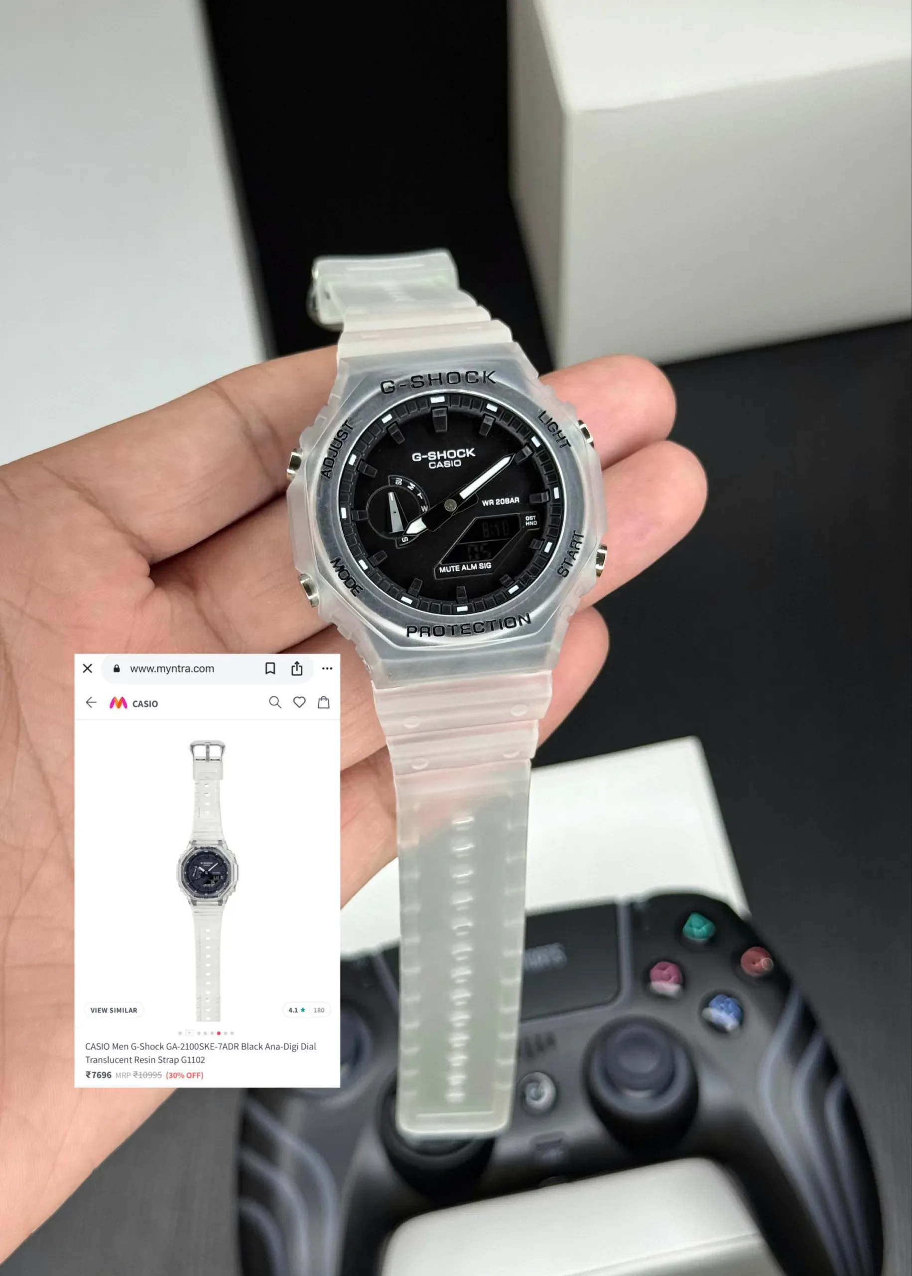 G-SHOCK GA-2100 AUTO CALENDAR BLACK DIAL - Image 2
