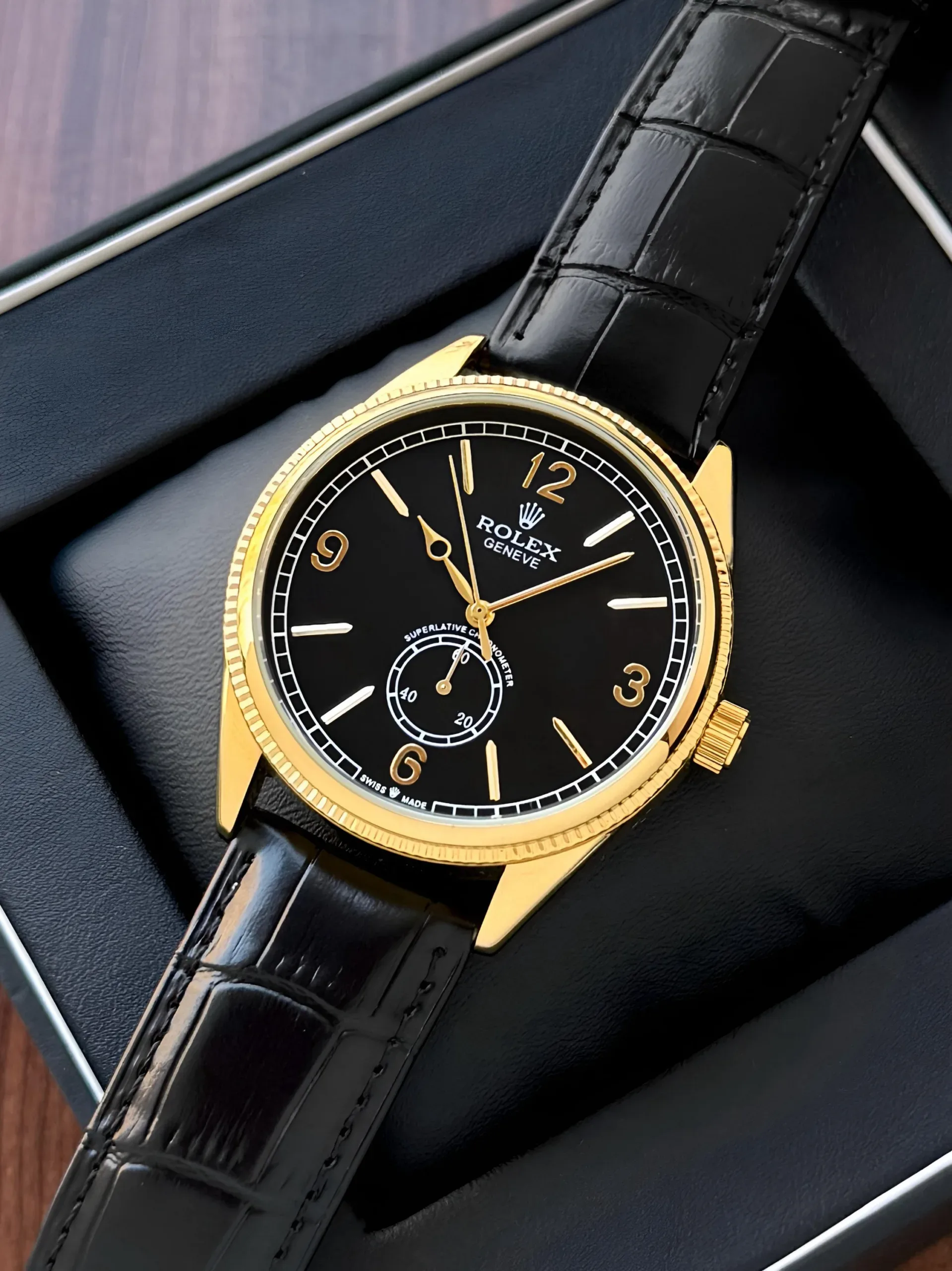 ROLEX PERPETUAL 1908 7AA PREMIUM AUTOMATIC BLACK - Image 3