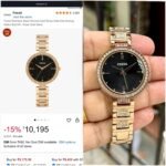 FOSSIL KARLI BQ3181 ROSEGOLD STAINLESS STEEL BLACK DIAL - Image 3