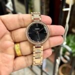 FOSSIL KARLI BQ3181 ROSEGOLD STAINLESS STEEL BLACK DIAL - Image 2