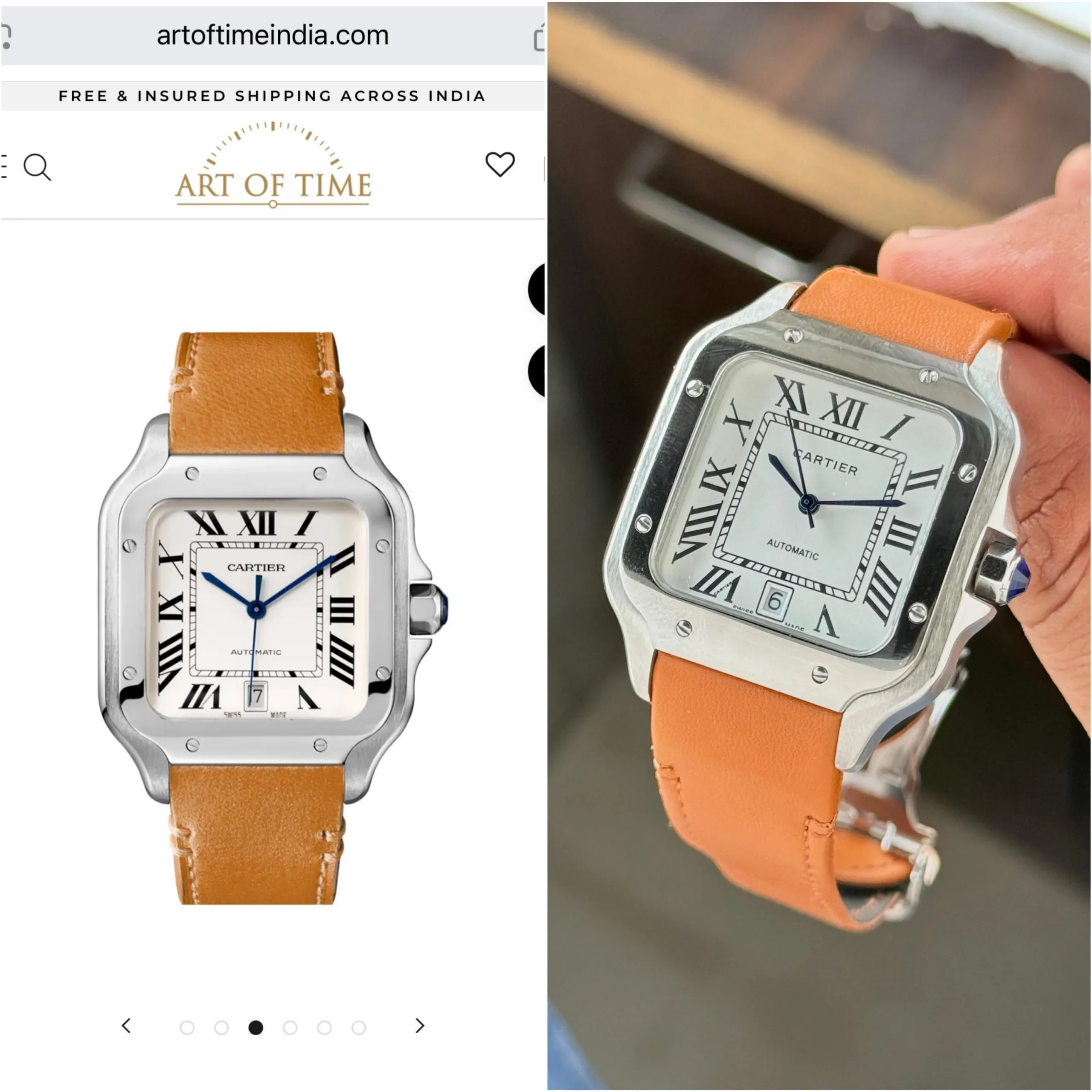 CARTIER SANTOS GEOMETRIC SHAPES 7AA ULTRA PREMIUM - Image 5
