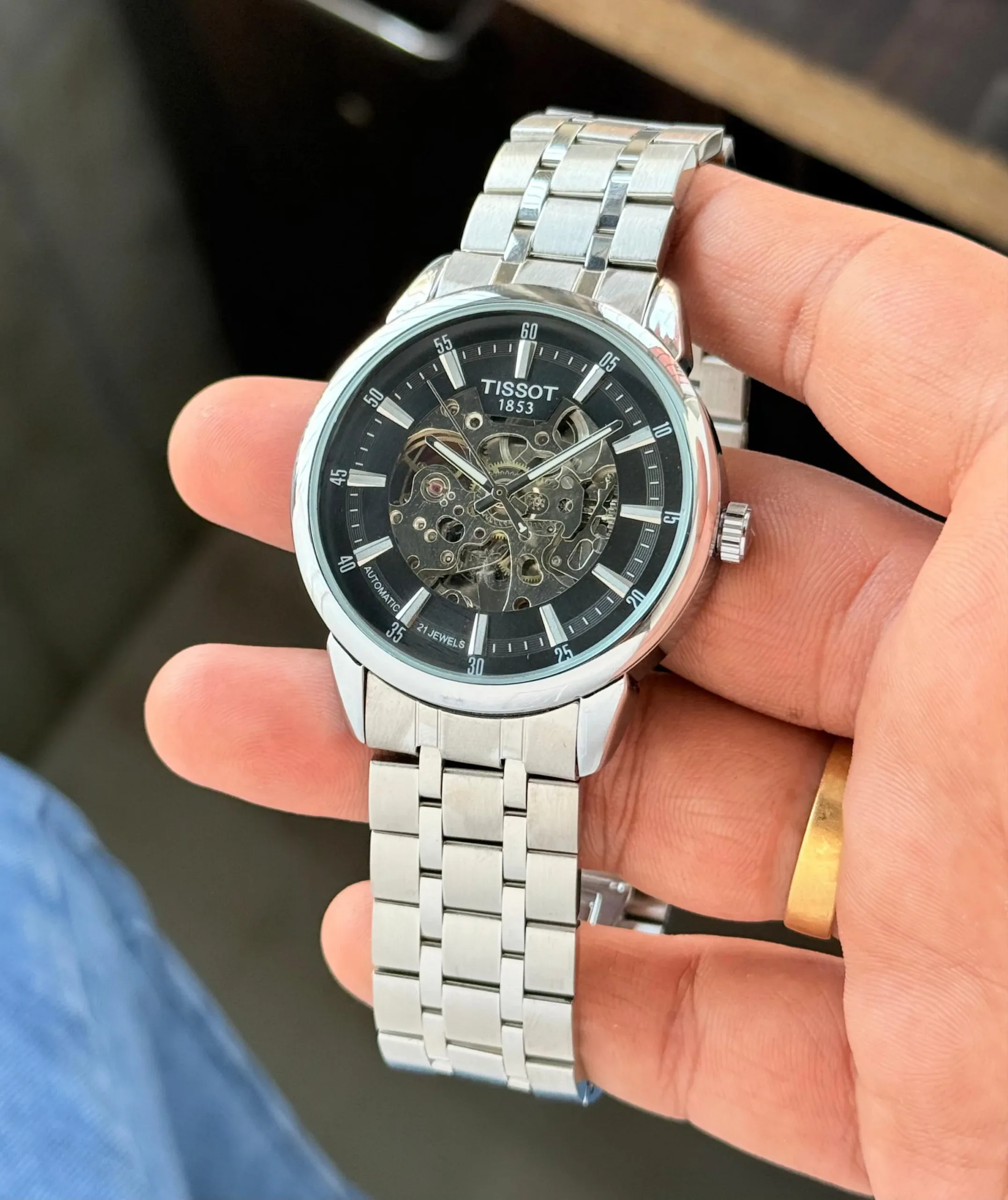TISSOT CHEMIN SKELETON DIAL STAINLESS STEEL 7A ORIGINAL - Image 3