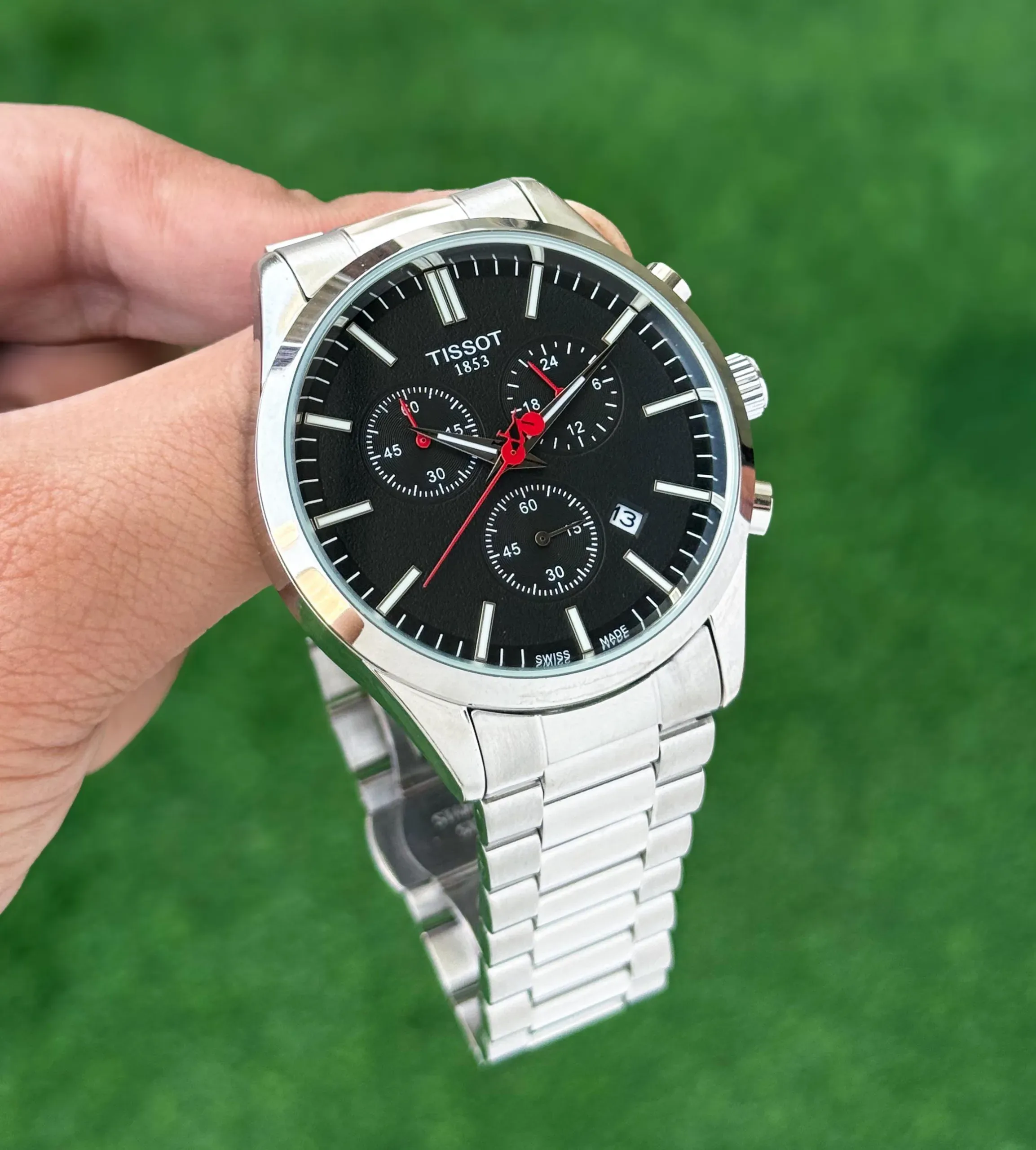TISSOT T-SPORT STAINLESS STEEL 7AA PREMIUM BLACK DIAL - Image 3