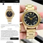 VERSACE GRECA-CHRONO 7AA PREMIUM STAINLESS STEEL - Image 4