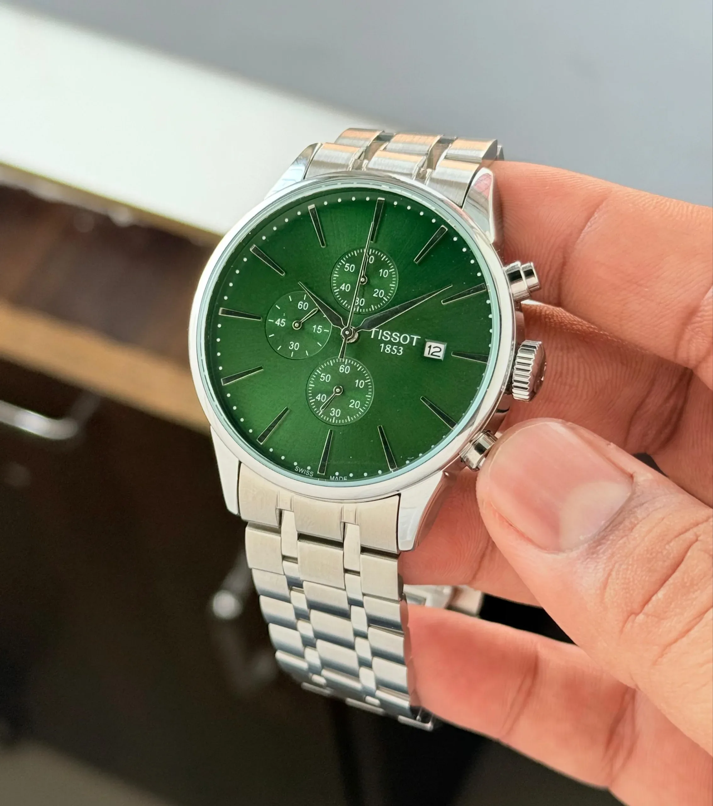 TISSOT GENTLEMAN 7AA PREMIUM GREEN DIAL - Image 2