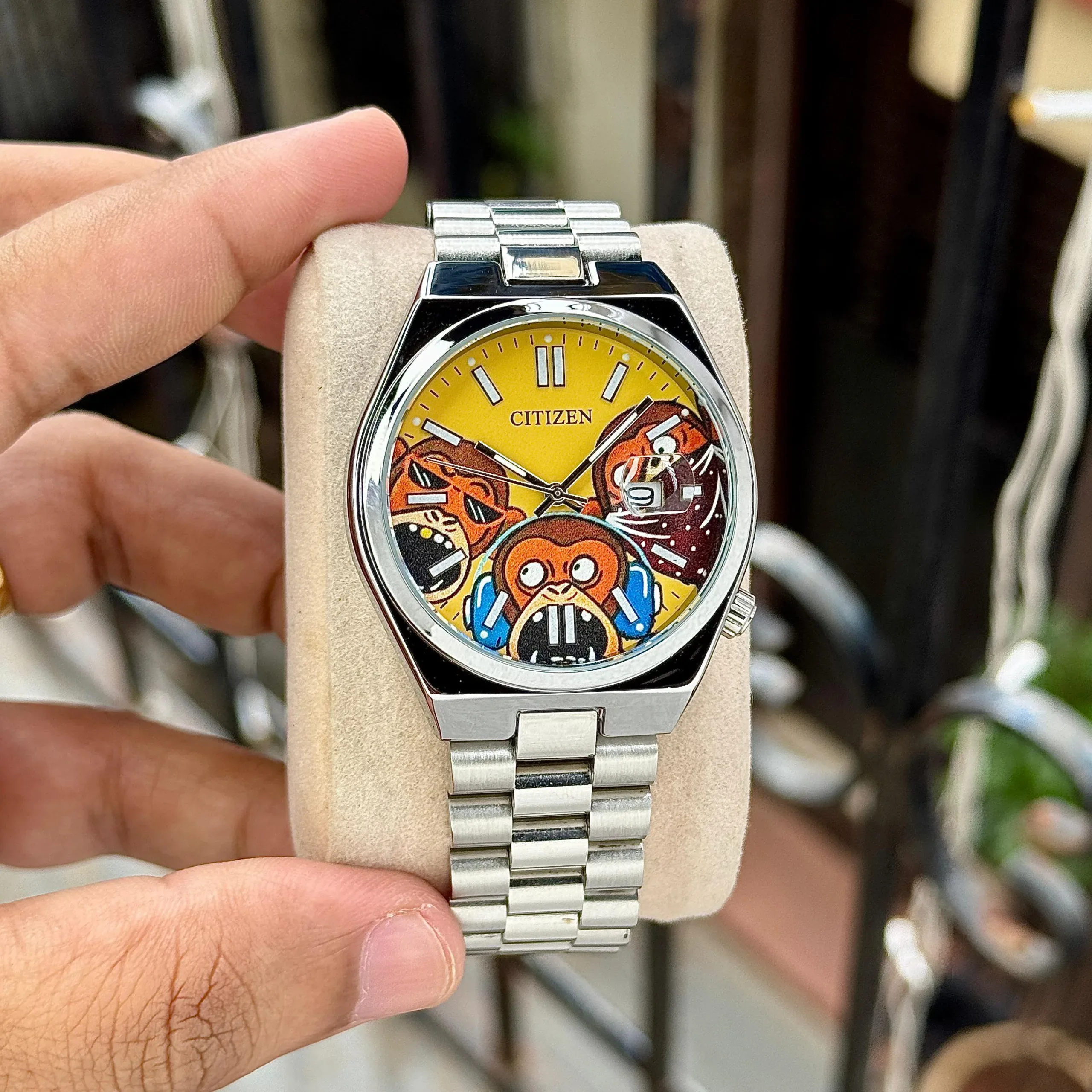 CITIZEN YELLOW MULTICOLOUR ARTISTIC DIAL PREMIUM - Image 2